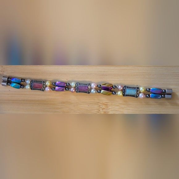 Handmade Jewelry - Fairycore Magnetic Hematite Bracelet Whimsygoth